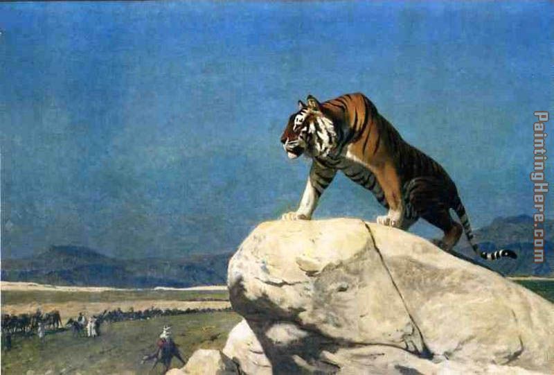 Jean-Leon Gerome Tiger On The Watch Ii